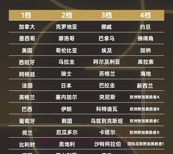 2026世界杯球队名单怎么看